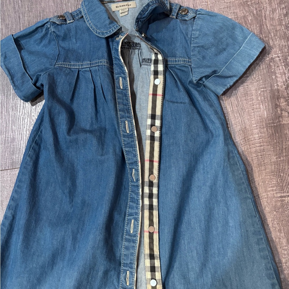 Burberry Blue Denim Kids Casual Dress